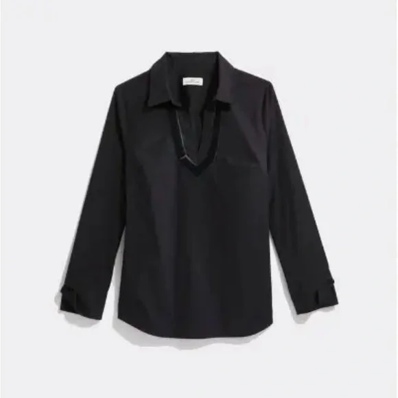 🆕Vineyard Vines Velvet Trim Popover Shirt Size S NWT - Picture 2 of 10